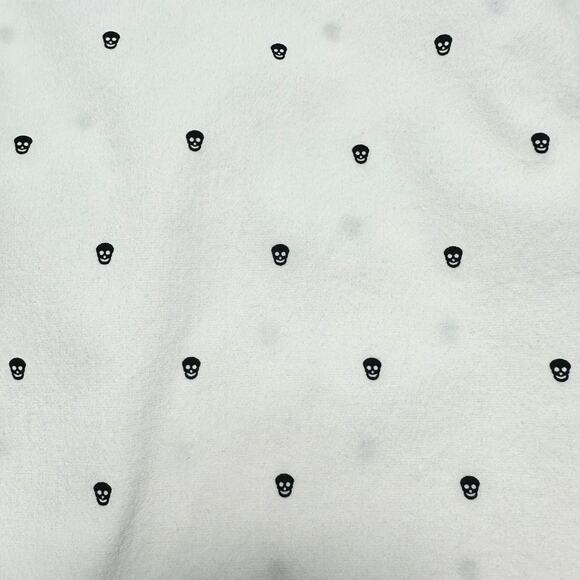 Cactus Man | Men | Skull Print White Casual Halloween Button Up Shirt | Medium - Picture 9 of 9